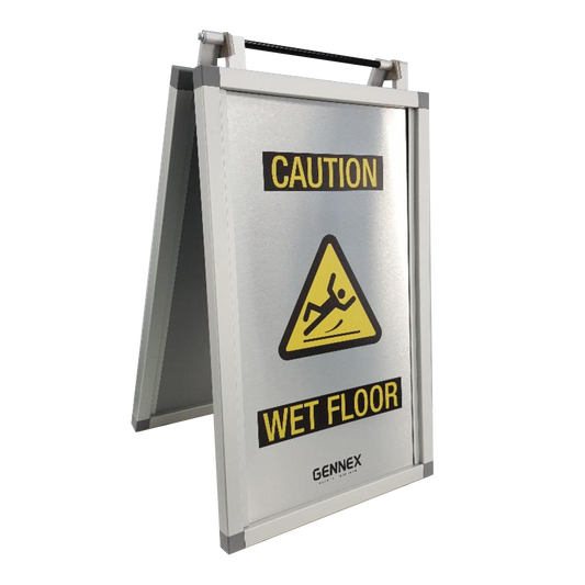 Metal Frame Wet Floor Sign